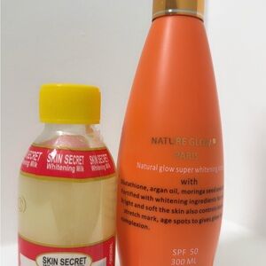 Nature Glow Paris Whitening Lotion and Skin Secret Whitening Milk
